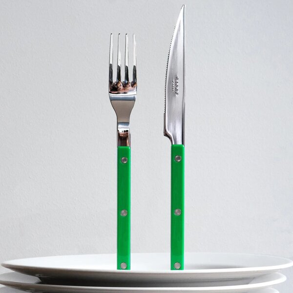 4-dílná sada příborů Bistrot Brillant – Garden Green