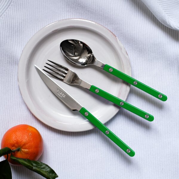 4-dílná sada příborů Bistrot Brillant – Garden Green