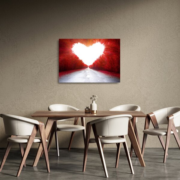 Skleněný obraz - Cesta k lásce (70x50 cm)