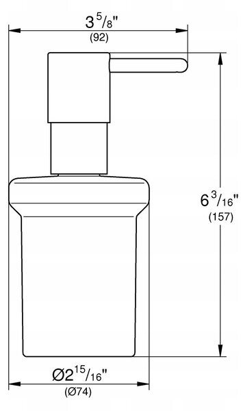 Dávkovač tekutého mýdla Grohe Start 160 Ml sklo/kov 41188000