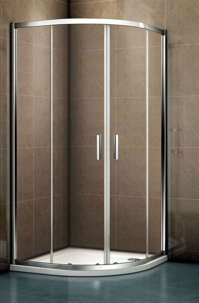 Riho Hamar 2.0 sprchový kout 80x80 cm půlkulatá chrom lesk/průhledné sklo G007001120
