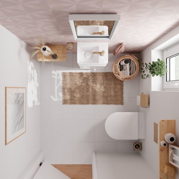 Hansgrohe Xelu Q umyvadlo 36x25 cm obdélníkový klasický-nábytkový bílá lesk 60314450