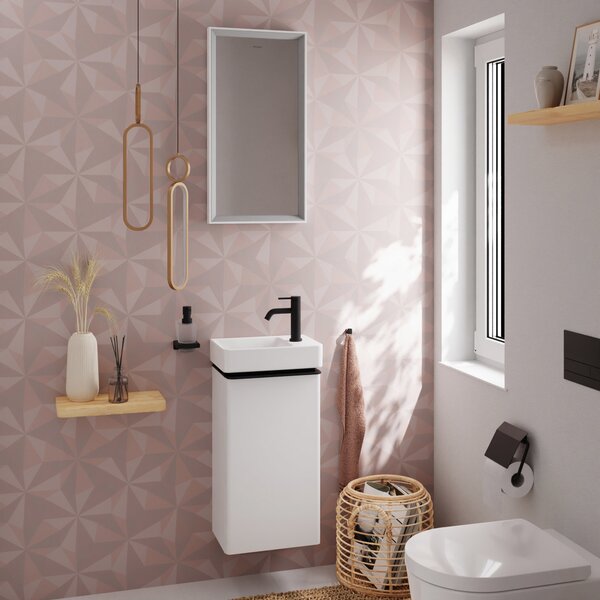 Hansgrohe Xelu Q umyvadlo 36x25 cm obdélníkový klasický-nábytkový bílá lesk 60314450