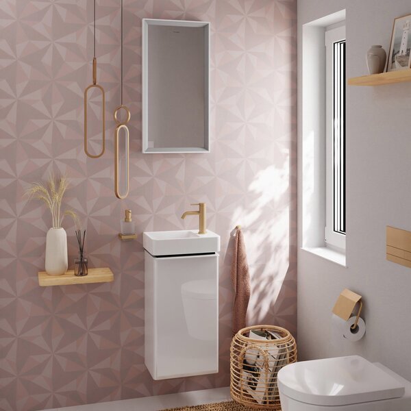Hansgrohe Xelu Q umyvadlo 36x25 cm obdélníkový klasický-nábytkový bílá lesk 60314450