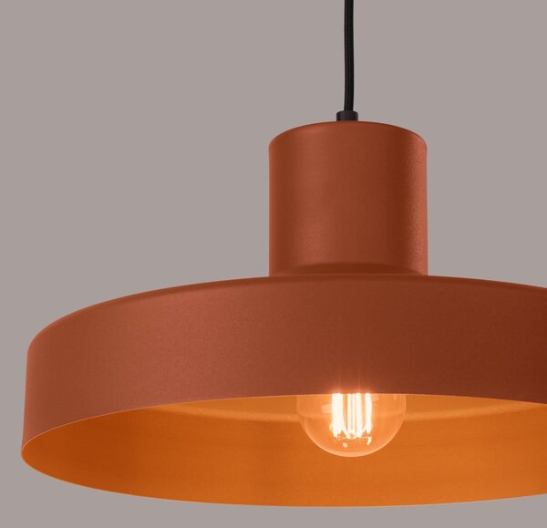 Sollux Lighting Bilo závěsné svítidlo 1x15 W červená SL.1706