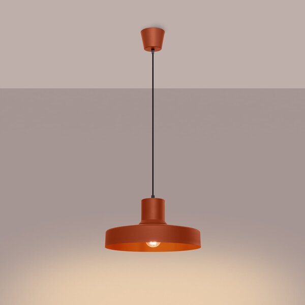 Sollux Lighting Bilo závěsné svítidlo 1x15 W červená SL.1706