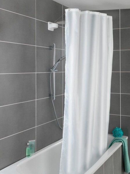 Sprchová tyč oblouková Wenko 72-96 x 10 mm bílá