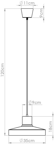 Sollux Lighting Bilo závěsné svítidlo 1x15 W červená SL.1706