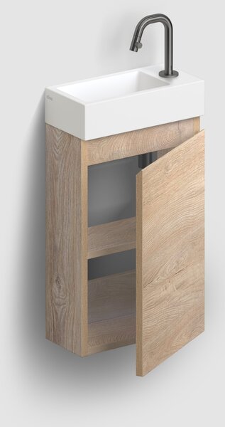 Clou Flush skříňka 36x18x55 cm pod umyvadlo závěsná dub IB/07.16.7036.63
