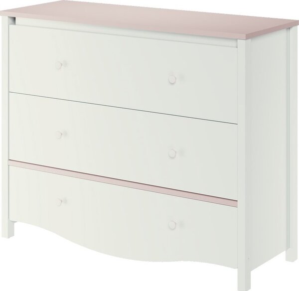 Casarredo - Komfort nábytek Dětská komoda ELISA MI-16, 3S bílá/růžová