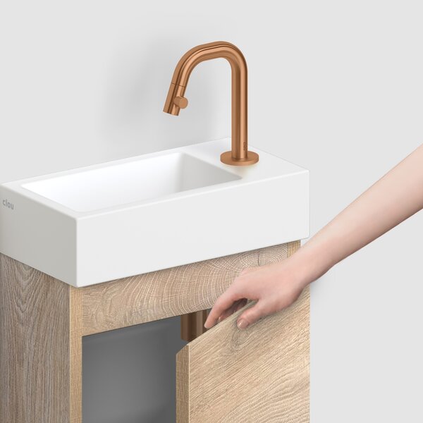 Clou Flush skříňka 36x18x55 cm pod umyvadlo závěsná dub IB/07.16.7036.63