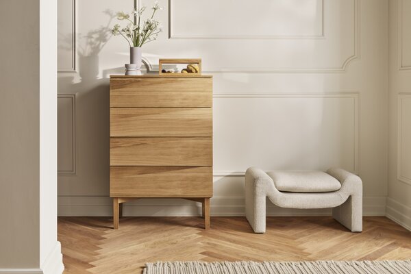 -25 % Dny MOMENTI– Bolia Tmavě hnědá bouclé podnožka Mielo 83 x 52 cm