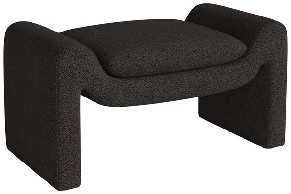 -25 % Dny MOMENTI– Bolia Tmavě hnědá bouclé podnožka Mielo 83 x 52 cm
