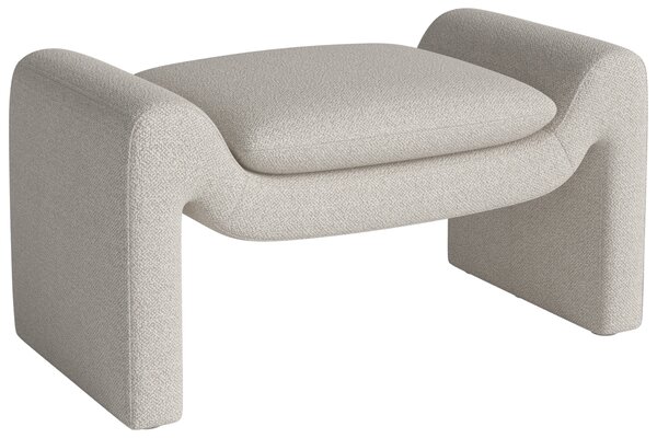 -25 % Dny MOMENTI– Bolia Béžová bouclé podnožka Mielo 83 x 52 cm