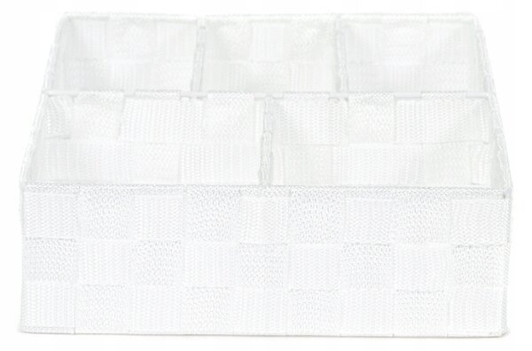 Organizér na spodní prádlo Spirella 5dílný bílý 32 x 25 x 8 cm