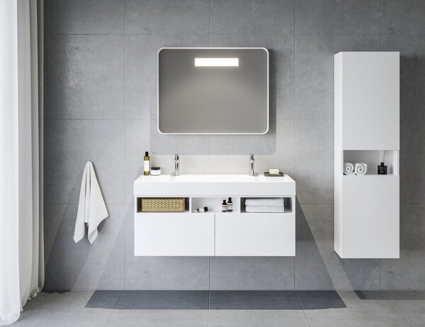 Ravak Natural skříňka 45x26x160 cm boční závěsná bílá X000001789