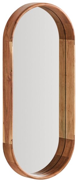 Kave Home Dřevěné závěsné zrcadlo Berale 76 x 33 cm