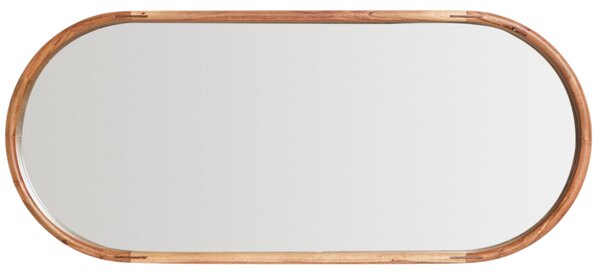 Kave Home Dřevěné závěsné zrcadlo Berale 76 x 33 cm