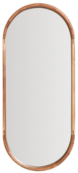 Kave Home Dřevěné závěsné zrcadlo Berale 76 x 33 cm