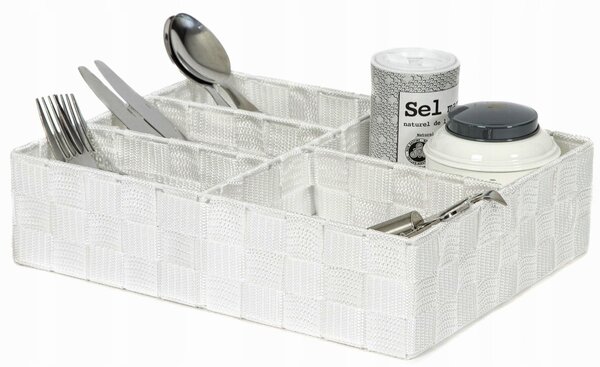 Organizér na spodní prádlo Spirella 5dílný bílý 32 x 25 x 8 cm