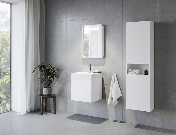 Ravak Natural skříňka 45x26x160 cm boční závěsná bílá X000001789