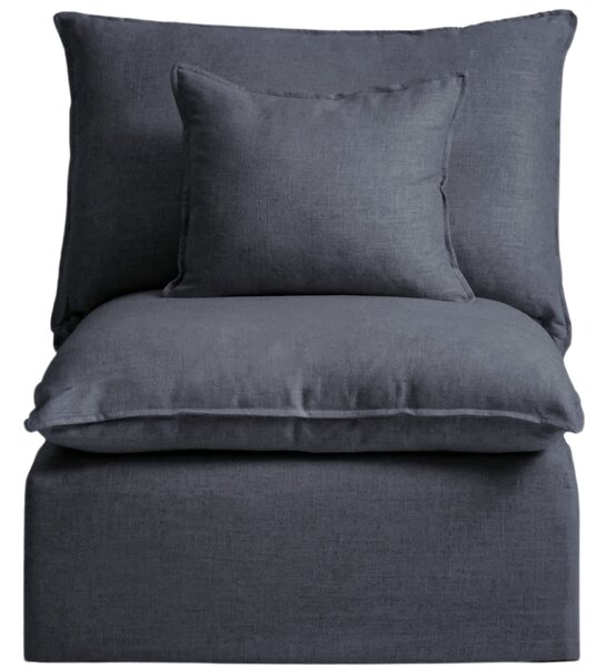 Kave Home Tmavě šedé křeslo Anarela 90 cm s odnímatelným potahem