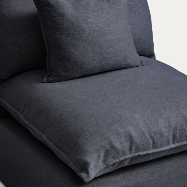 Kave Home Tmavě šedé křeslo Anarela 90 cm s odnímatelným potahem