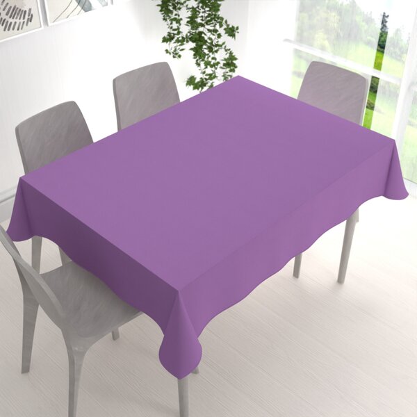 Biante Obdélníkový bavlněný saténový ubrus ST-009 Levandulový 50x100 cm