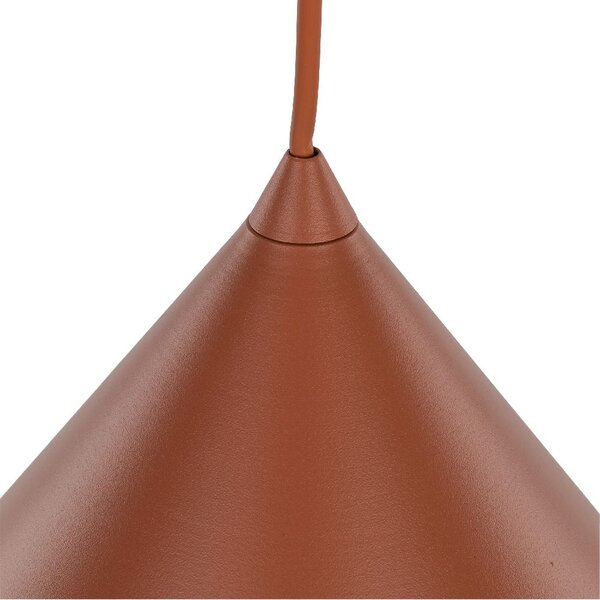 TK Lighting Cono závěsné svítidlo 1x15 W hnědá 10089