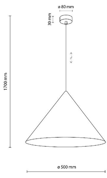 TK Lighting Cono závěsné svítidlo 1x15 W hnědá 10089