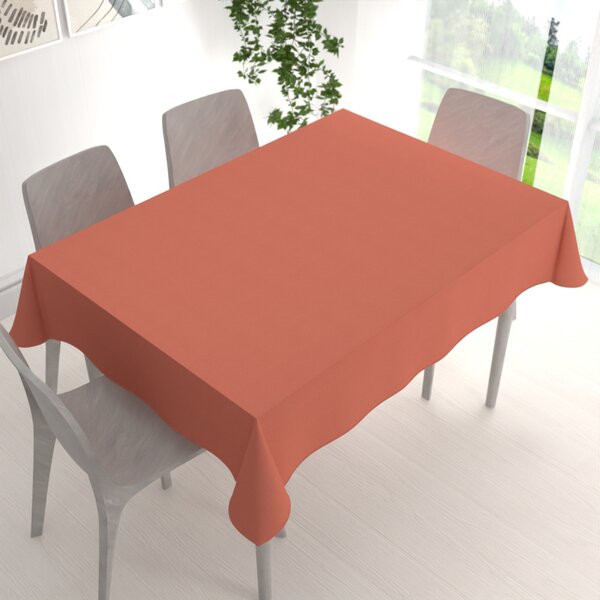Biante Obdélníkový bavlněný saténový ubrus ST-011 Cihlový 50x100 cm