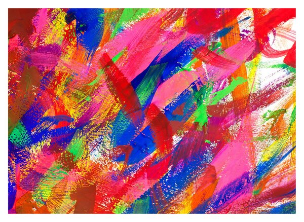Skleněný obraz - Barevná abstrakce (70x50 cm)