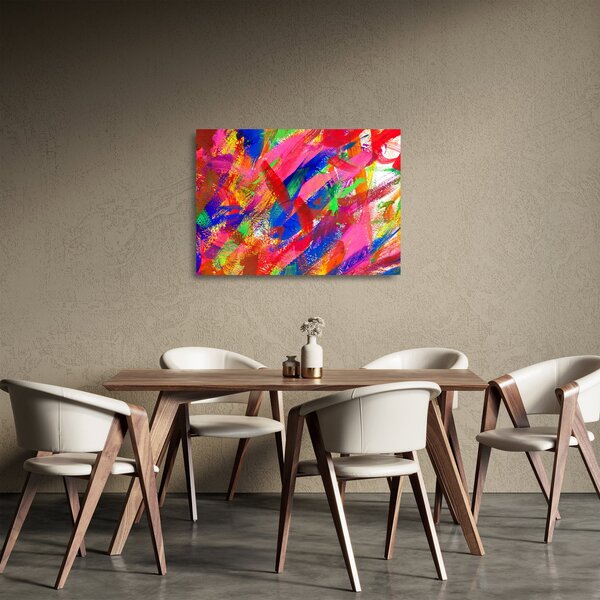 Skleněný obraz - Barevná abstrakce (70x50 cm)