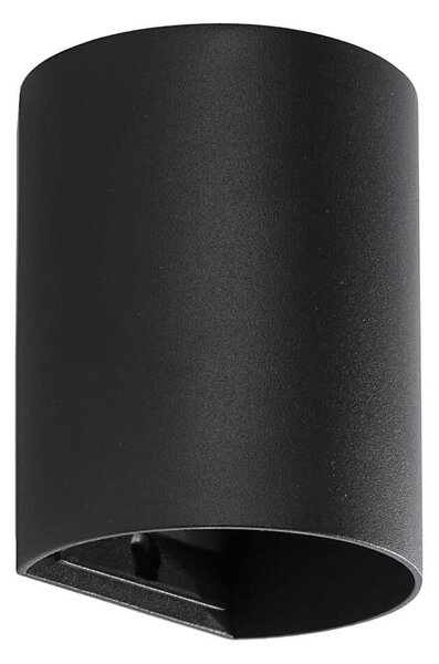 FARO 40523 - Nástěnné svítidlo SOLE 1xGU10/8W/230V černá kulatý
