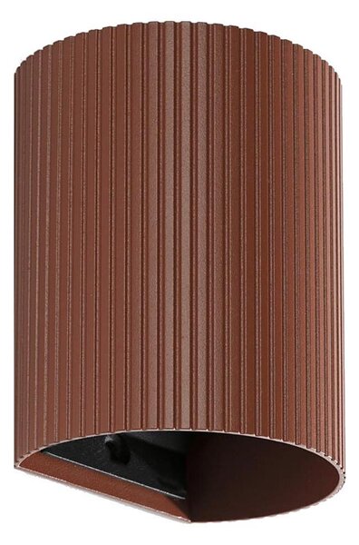FARO 40529 - Nástěnné svítidlo SOLE 1xGU10/8W/230V cihlová vroubkovaná kulatý