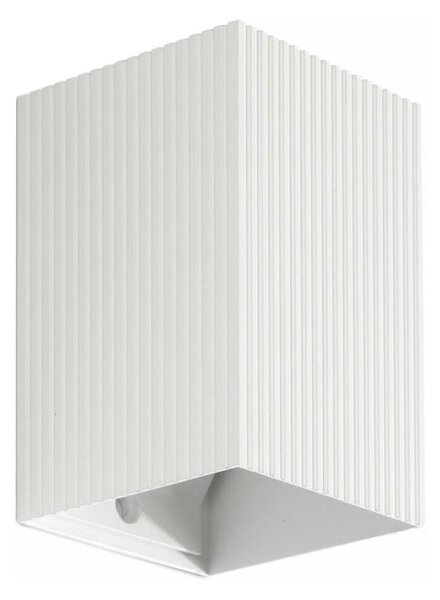 FARO 40534 - Nástěnné svítidlo SOLE 1xGU10/8W/230V bílá vroubkovaná hranatý