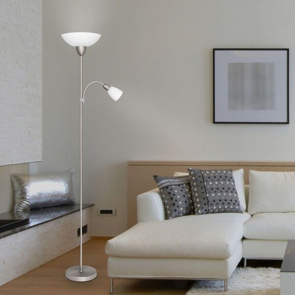 Rabalux Diana stojací lampa 2x60 W bílá-chrom 4067