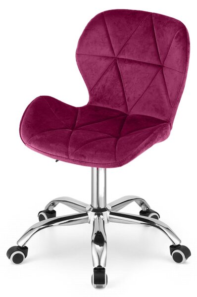 Vínové kancelářské křeslo AVOLA VELVET