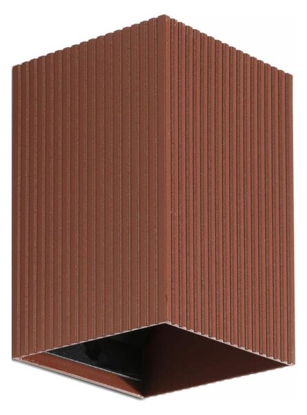 FARO 40537 - Nástěnné svítidlo SOLE 1xGU10/8W/230V cihlová vroubkovaná hranatý