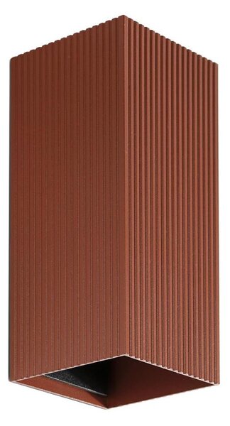 FARO 40568 - Nástěnné svítidlo SOLE 2xGU10/8W/230V cihlová vroubkovaná hranatý