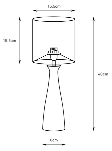 Markslöjd Birillo stolní lampa 1x60 W bílá 108904
