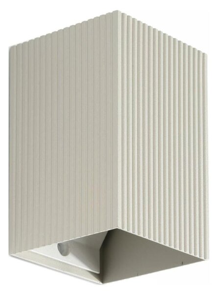 FARO 40536 - Nástěnné svítidlo SOLE 1xGU10/8W/230V šedá vroubkovaná hranatý