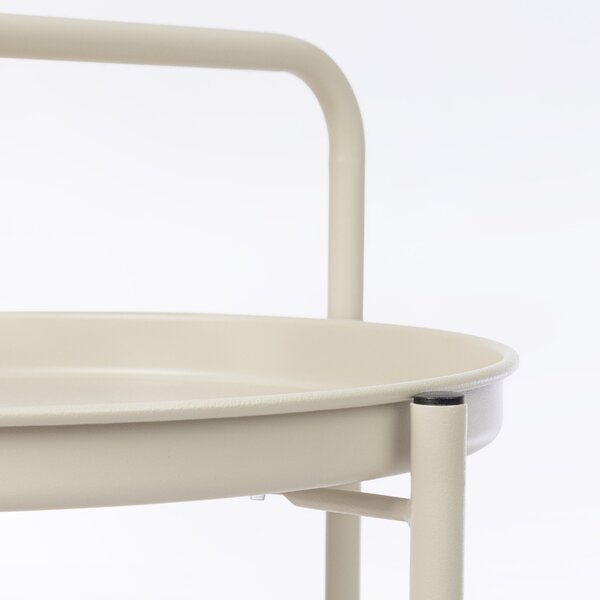 -25 % Dny MOMENTI– Bizzotto Krémový zahradní servírovací stolek Austin 45 cm