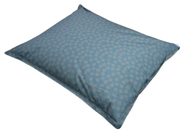Sedací polštář na zem LAZY BAG 150x125 cm modrý