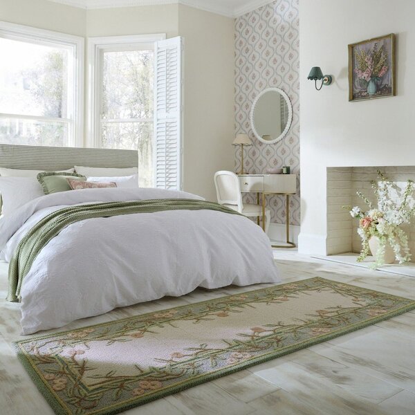 Ručně tkaný vlněný běhoun 80x300 cm Verona Floral – Flair Rugs
