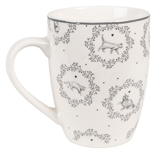 Porcelánový hrnek s motivem kočiček Lovely Grey Cats – 325 ml