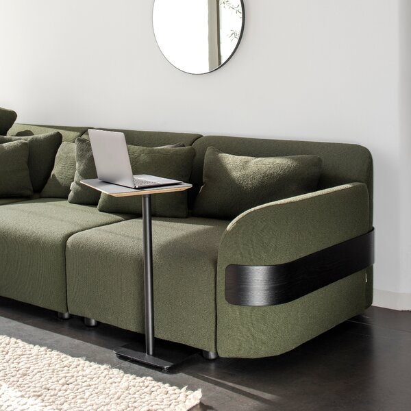 -25 % Dny MOMENTI– Gazzda Dubový odkládací stolek Loop 42 x 35 cm s černou podnoží