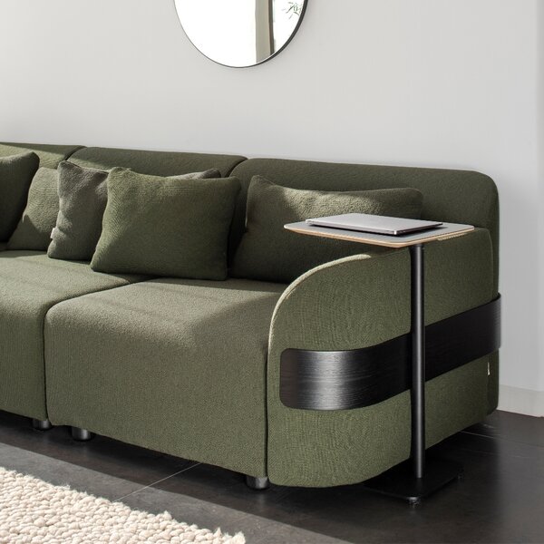 -25 % Dny MOMENTI– Gazzda Dubový odkládací stolek Loop 42 x 35 cm s bílou podnoží