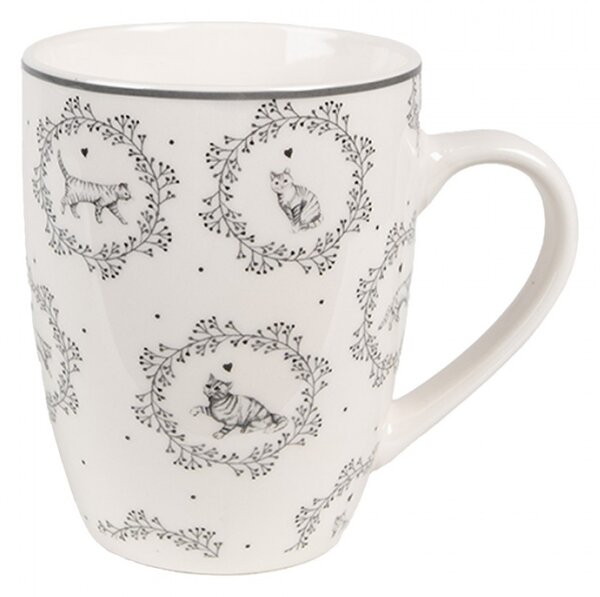 Porcelánový hrnek s motivem kočiček Lovely Grey Cats – 325 ml
