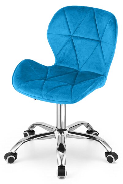 Královsky modré kancelářské křeslo AVOLA VELVET